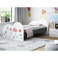 Detská posteľ zamilovaní Mačička 190x90 cm, so zásuvkou (11 farieb) + matrace ZADARMO