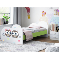 Detská posteľ zamilovaní sovička 190x90 cm (11 farieb) + matrace ZADARMO