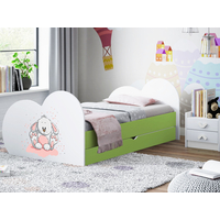 Detská posteľ ZAJAČIK 190x90 cm, so zásuvkou (11 farieb) + matrace ZADARMO