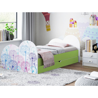 Detská posteľ púpavy 190x90 cm, so zásuvkou (11 farieb) + matrace ZADARMO
