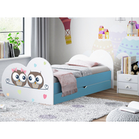 Detská posteľ zamilovaní sovička 190x90 cm, so zásuvkou (11 farieb) + matrace ZADARMO