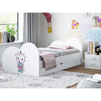 Detská posteľ KITTY Jednorožec 190x90 cm, so zásuvkou (11 farieb) + matrace ZADARMO