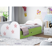 Detská posteľ HVIEZDIČKA 200x90 cm, so zásuvkou (11 farieb) + matrace ZADARMO