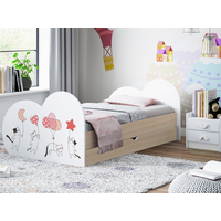 Detská posteľ zamilovaní Mačička 200x90 cm, so zásuvkou (11 farieb) + matrace ZADARMO