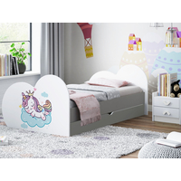 Detská posteľ Jednorožec 200x90 cm, so zásuvkou (11 farieb) + matrace ZADARMO