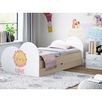 Detská posteľ SLUNÍČKO 200x90 cm, so zásuvkou (11 farieb) + matrace ZADARMO