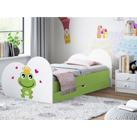 Detská posteľ ŽABKA 200x90 cm, so zásuvkou (11 farieb) + matrace ZADARMO
