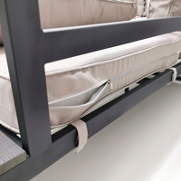 Záhradná zostava nábytku VENTURA pre 5 osôb - svetlo šedá