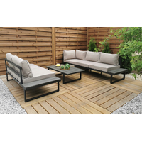 Záhradná zostava nábytku VENTURA pre 5 osôb - svetlo šedá