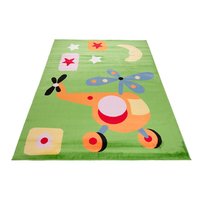 Detský koberec VRTUĽNÍK - zelený