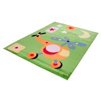 Detský koberec VRTULNÍK - zelený