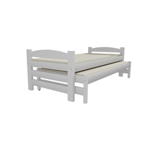 Detská posteľ s výsuvnou prístelkou z MASÍVU 200x90cm bez šuplíku - DPV009