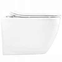 Závesné WC MAXMAX Rea MARTIN RIMLESS + Duroplast sedátko slim