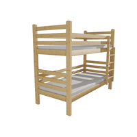 Detská poschodová posteľ z MASÍVU 200x90cm bez šuplíku - M07