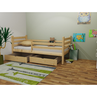 Detská posteľ z masívu 180x80cm so zásuvkou - M01