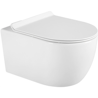 Závesné WC CARMEN RIMLESS - biele + Duroplast sedátko slim