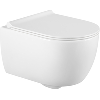 Závesné WC CARMEN RIMLESS - biele + Duroplast sedátko SlimBall