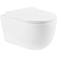 Závesné WC CARMEN RIMLESS - biele + Duroplast sedátko slimup