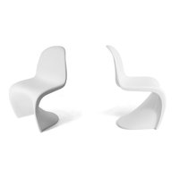 Dizajnová stolička Panteón - biela