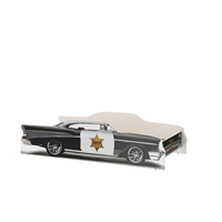 Detská autoposteľ SHERIFF 140x70 cm - Chevy Bel Air + MATRAC