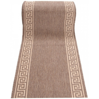 Sisalový PP behúň GREEK - hnedý / béžový - 70x100 cm