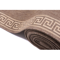 Sisalový PP behúň GREEK - hnedý / béžový - 70x100 cm