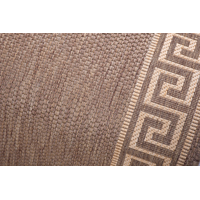 Sisalový PP behúň GREEK - hnedý / béžový - 70x100 cm