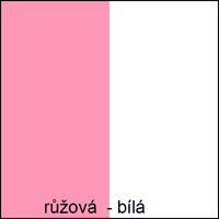 Regál AQUA - TYP D - ružový / biely