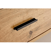 Konferenčný stolík CONSTANTINE - dub prírodný / kov - so zásuvkami