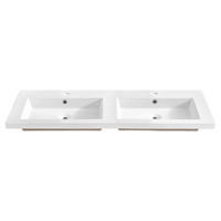 Keramické umývadlo SPIRIT WHITE 120 cm - biele