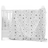 Detské bavlnené obliečky do postieľky 135x100 cm BABYMAM PREMIUM - Mliečna dráha