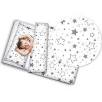 Detské bavlnené obliečky do postieľky 135x100 cm BABYMAM PREMIUM - Mliečna dráha