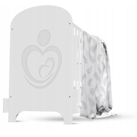 Detské bavlnené obliečky do postieľky 120x90 cm PREMIUM - Pierka s bielou