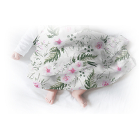 Detské mušelínové plienky PREMIUM 70x75 cm - sada 3 ks - Ružové kvety