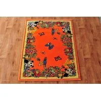 Detský koberec FUNKY ZOO orange