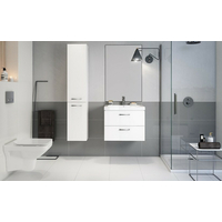 Kúpeľňová skrinka s umývadlom CERSANIT - SET 802 LARA CITY 60 - BIELA (S801-142-DSM)