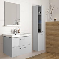 Kúpeľňová skrinka s umývadlom CERSANIT - SET 965 LARA COMO 50 - ŠEDÁ DSM (S801-212-DSM)