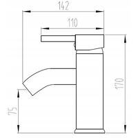 Umývadlová MEXEN LUA typ A - biela - nízka, 72800-20