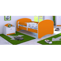Detská posteľ 160x80 cm - ORANŽOVÁ