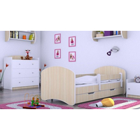 Detská posteľ so zásuvkou 180x90 cm - MLIEČNY DUB