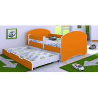 Detská posteľ so zásuvkou 140x70 cm - ORANŽOVÁ