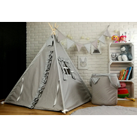 Detský stan TEEPEE (TÍPÍ) LUXURY s doplnkami - RUŽOVÁ ZOO