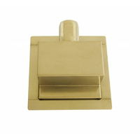 Odtokový sprchový žľab MEXEN FLAT 2v1 - hranatý - 15x15 cm - zlatý, 1510015