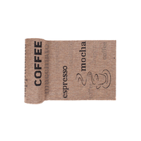 Sisalový PP behúň COFFEE - hnedý / čierny - 60x100 cm