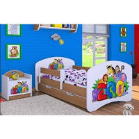 Detská posteľ so zásuvkou 160x80cm ZOO - buk