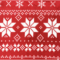 Deka NORDIC 170x200 cm - vianočný vzor - červená
