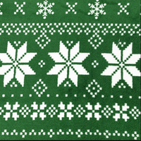 Deka NORDIC 170x200 cm - vianočný vzor - zelená