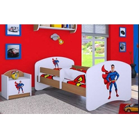 Detská posteľ bez šuplíku 160x80cm SUPERMAN - buk