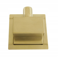 Odtokový sprchový žľab MEXEN FLAT 2v1 - hranatý - 12x12 cm - zlatý, 1510012