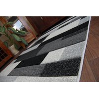 Moderné koberec ČIERNO-STRIEBORNÝ H201-8403 80x470 cm